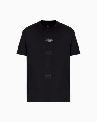 Men's Classic Fit Short Sleeve Stacked Logo Graphic T-Shirt