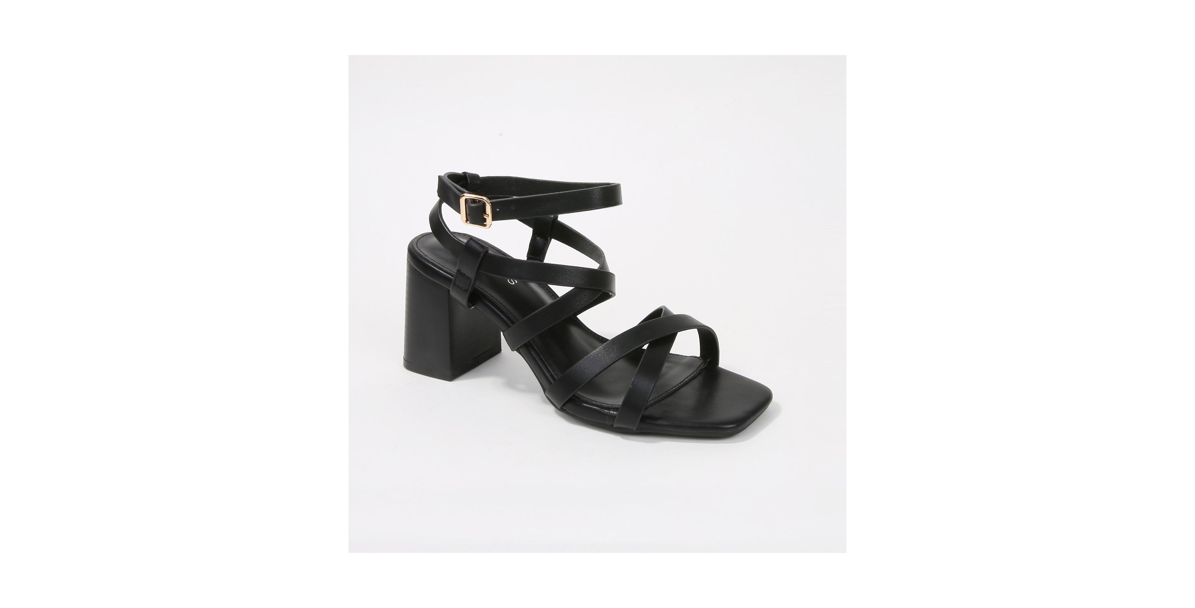 Berness Women's Roberta Strappy Block Heel Sandals