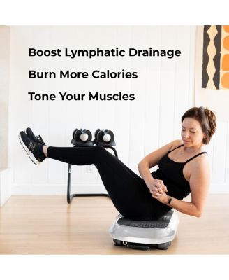 Waver Vibration Plate - Whole Body Workout Machine with Loop Bands for Toning & Weight Loss