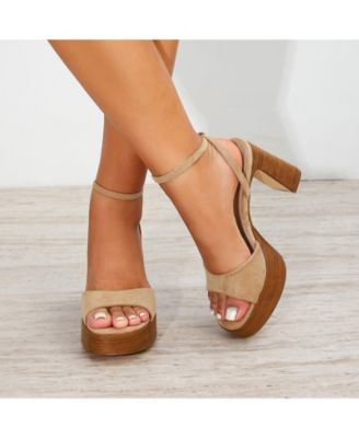 Giulietta Women's Suede-Look Vintage Inspired Platforms