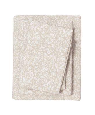 Ultra-Soft Turkish Cotton Flannel Winter Floral Print Sheet Set