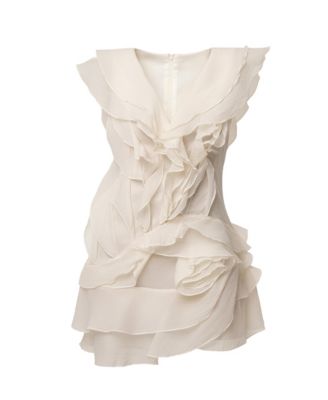 Women's Dove Chiffon Mini Dress.