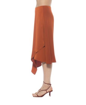 Women's Jess Asymmetric Midi Skirt