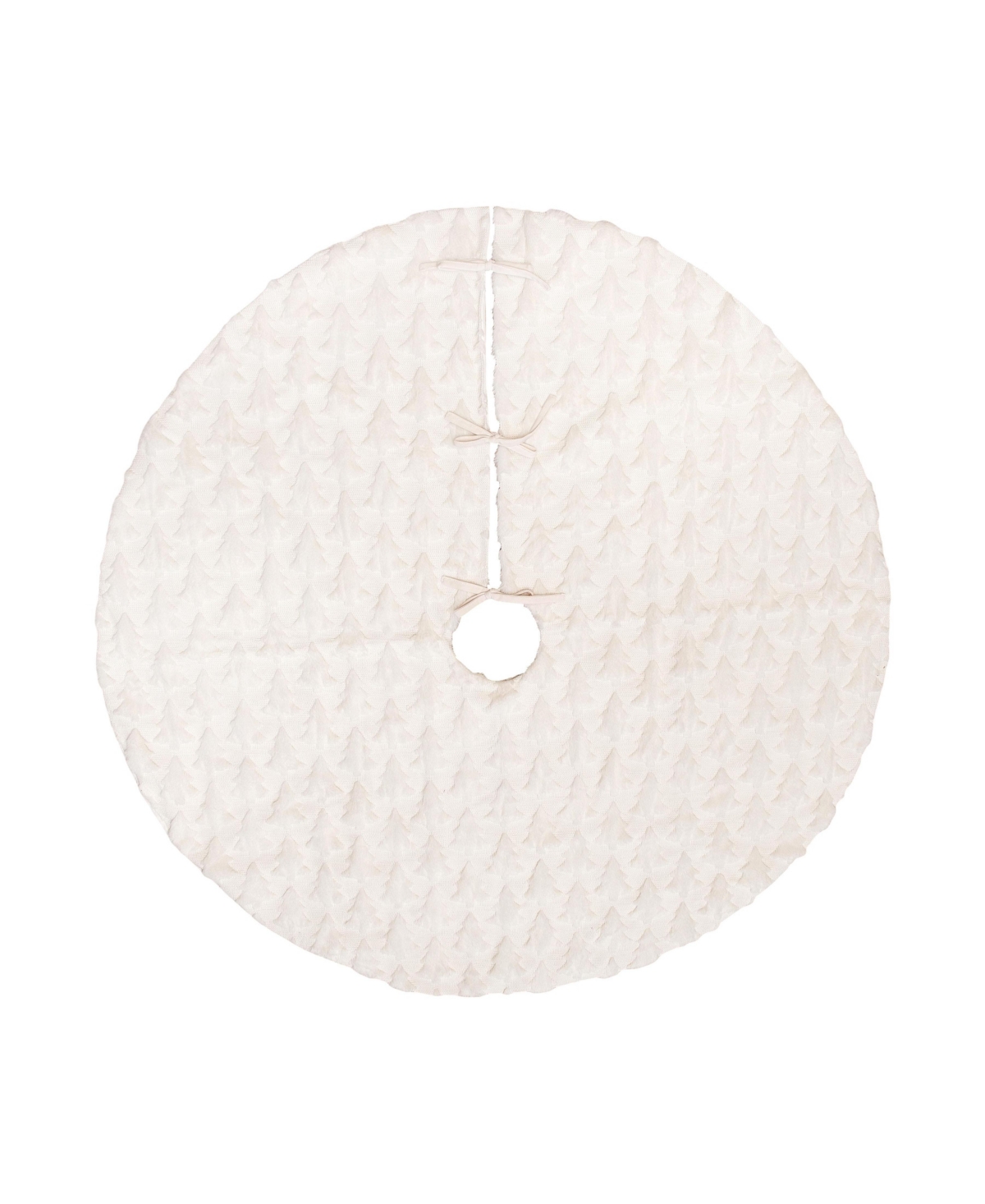 C&F Home Frosted Tree Pattern 100% Polyester Christmas Tree Skirt 54