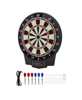 Electronic Dart Board, 15.5" Dartboard with 43 Games, 320+ Variations, Color LCD Scoring and Soft Tip Darts for Up to 8 Players