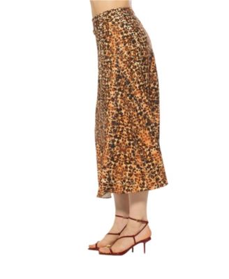 Women's Eres Flared Midi Skirt With Front Detail
