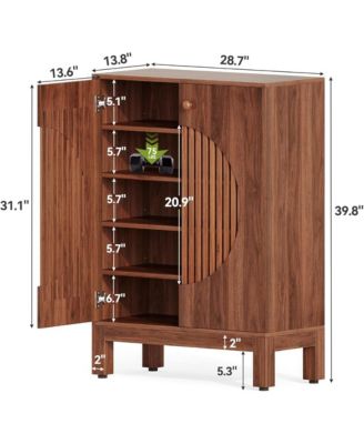 Contemporary Shoe Cabinet with Enclosed Storage
