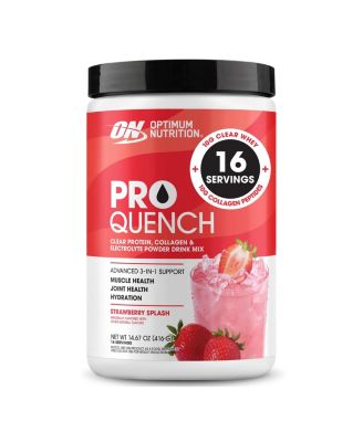 Pro Quench Whey + Collagen Protein Powder, Strawberry Splash, 16 Servings