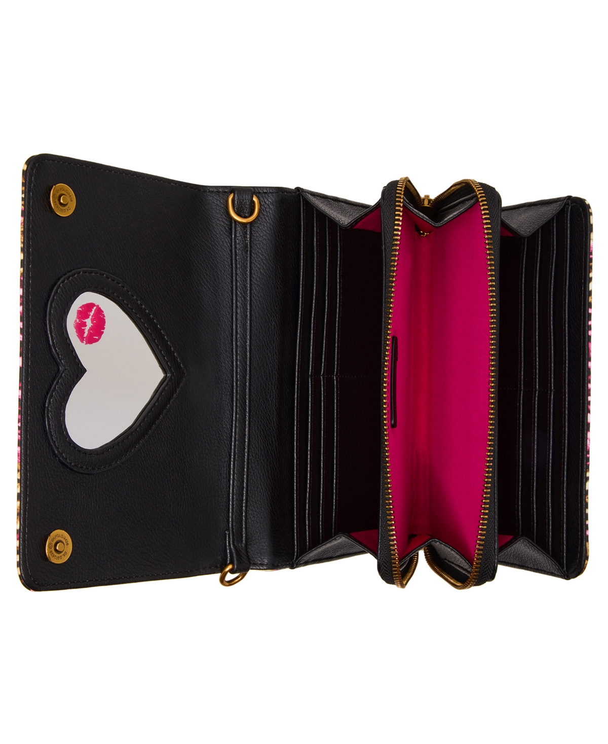 Betsey Johnson Ring Pop Patent Crossbody Wallet