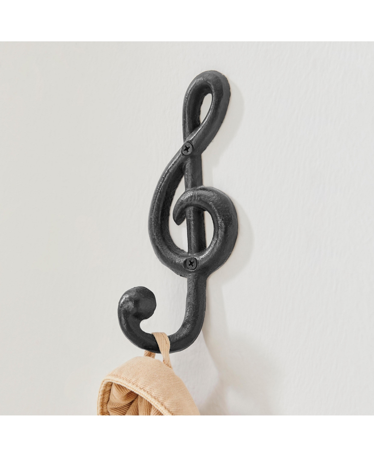 Danya B 4 Piece Musical Note Treble Clef Wall Sculpture Hook Set