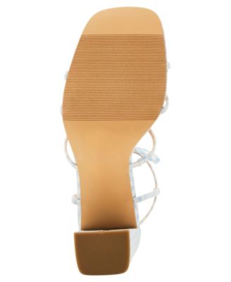 Lovely Bow Strappy Block-Heel Dress Sandals