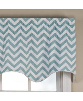 Reston High Quality Room Darkening Lined Scallop Window Valance - 50 x17"