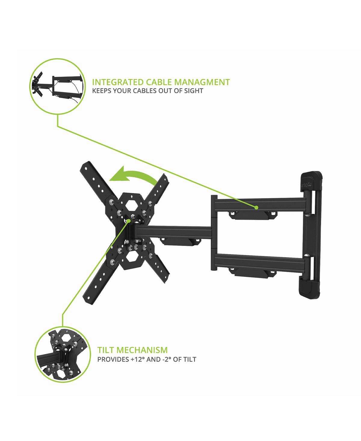 Kanto PS400SG Stainless Steel Full-Motion Single Stud Outdoor Mount for 30” - 70” TVs