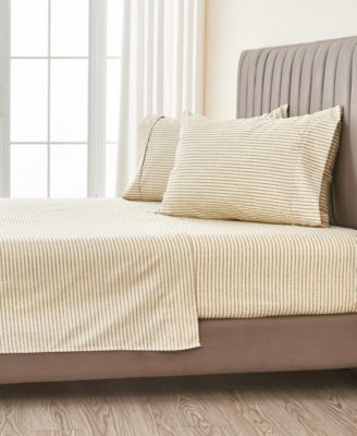 Ultra-Soft Striped Brushed Microfiber Sheet Set