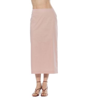 Women's Ginni Mid-Waist Column Midi Skirt