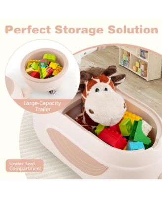 24V Kids Ride On ATV Quad With LED Lights Music FM Radio And Storage Compartment