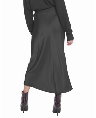 Women's Satin Midi Skirt Slip.