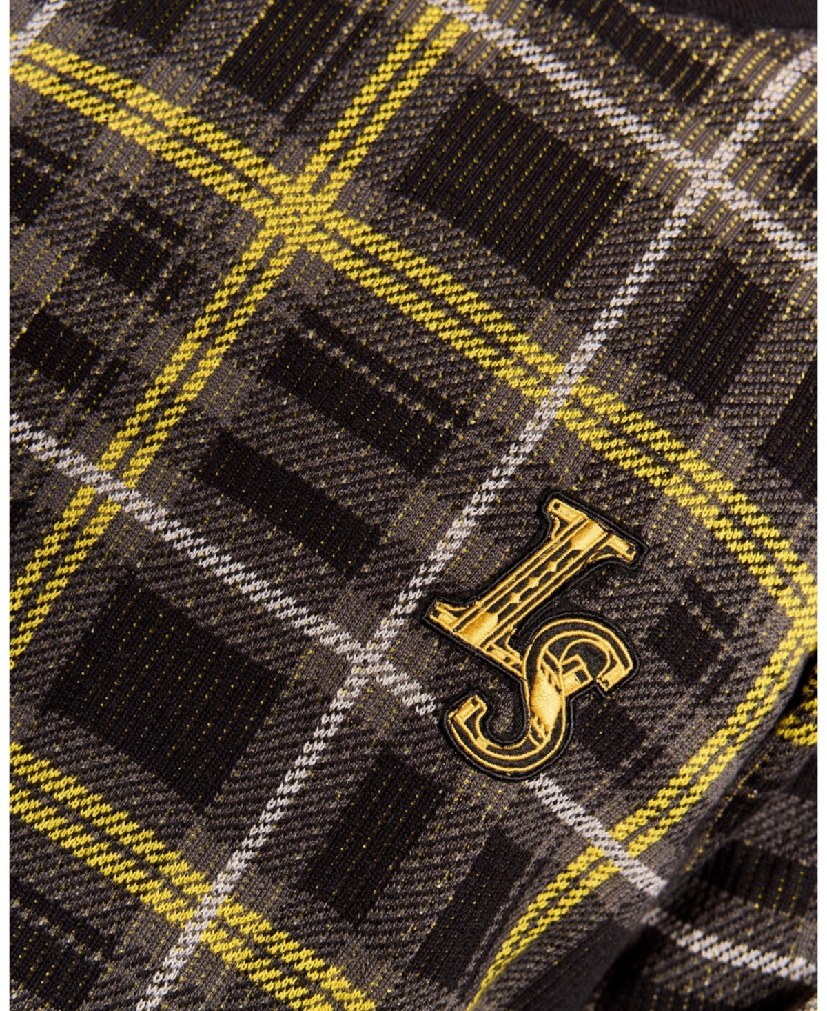 Lyle & Scott Men's Ribbed Jacquard Tartan Crew Neck