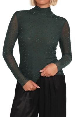 Women's Alejandra Embellished Mesh Top.