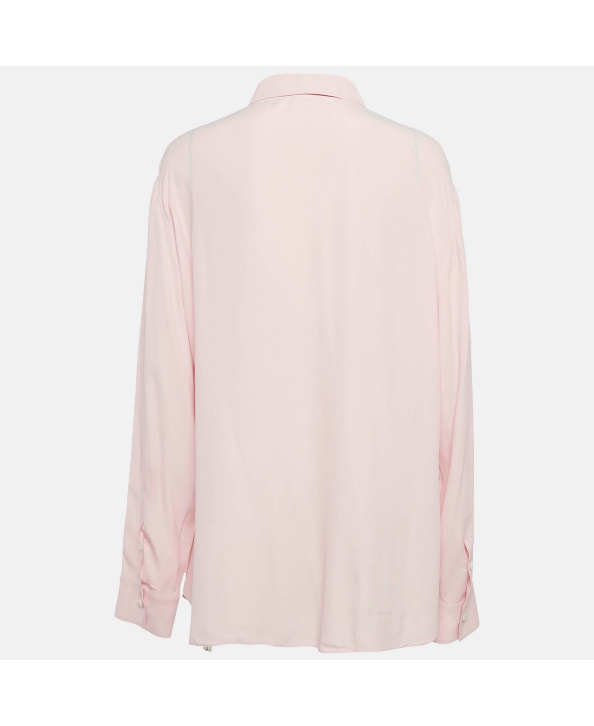 Pre-Owned Marni Women's Pink Crepe Button Front Long Shirt
