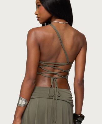 Women's Janah Asymmetric One Shoulder Backless Top