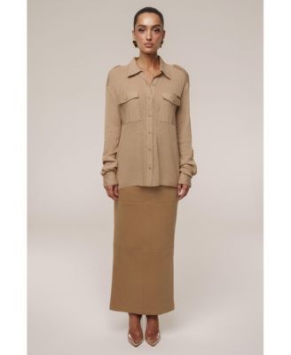 Women's Sway Sheer Button Up Top