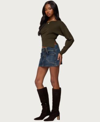 Women's Chenelle Asymmetric Off Shoulder Sweater