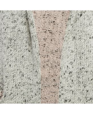 Women's Grey Knit Open Front Cardigan