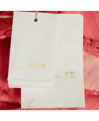 Women's Pink Cotton Lace Insert Tani Top