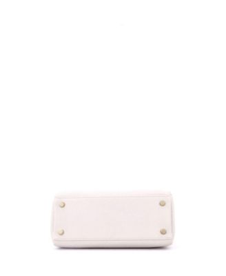 Kelly 25 Handbag Light Togo with Gold Hardware