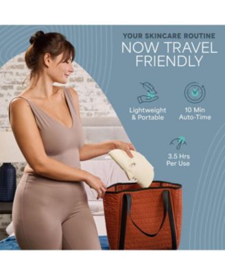 LED Light Therapy Face Mask - 3-Color Red Light Therapy for Face and Neck - Portable Home Facial Experience