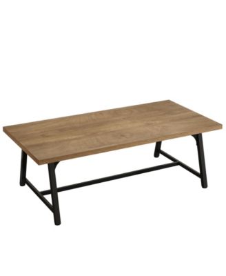 Dining Table for 8 People, 70.87-inch Rectangular Wood Kitchen Table with Strong Metal Frame