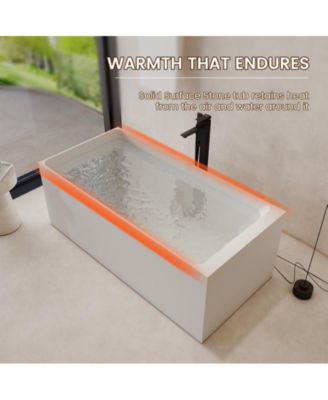 Freestanding Engineered Stone Bathtub