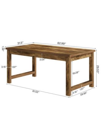 Modern Computer Desk, 63 x 31.5 inch Large Office Desk Computer Table Study Writing Table