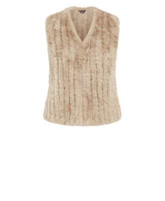 Women's Plus size Eve Faux Fur Vest