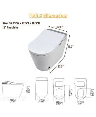 Tankless Smart  Bathroom Fixture