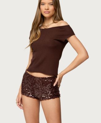 Women's Holly Glitter Off Shoulder Top