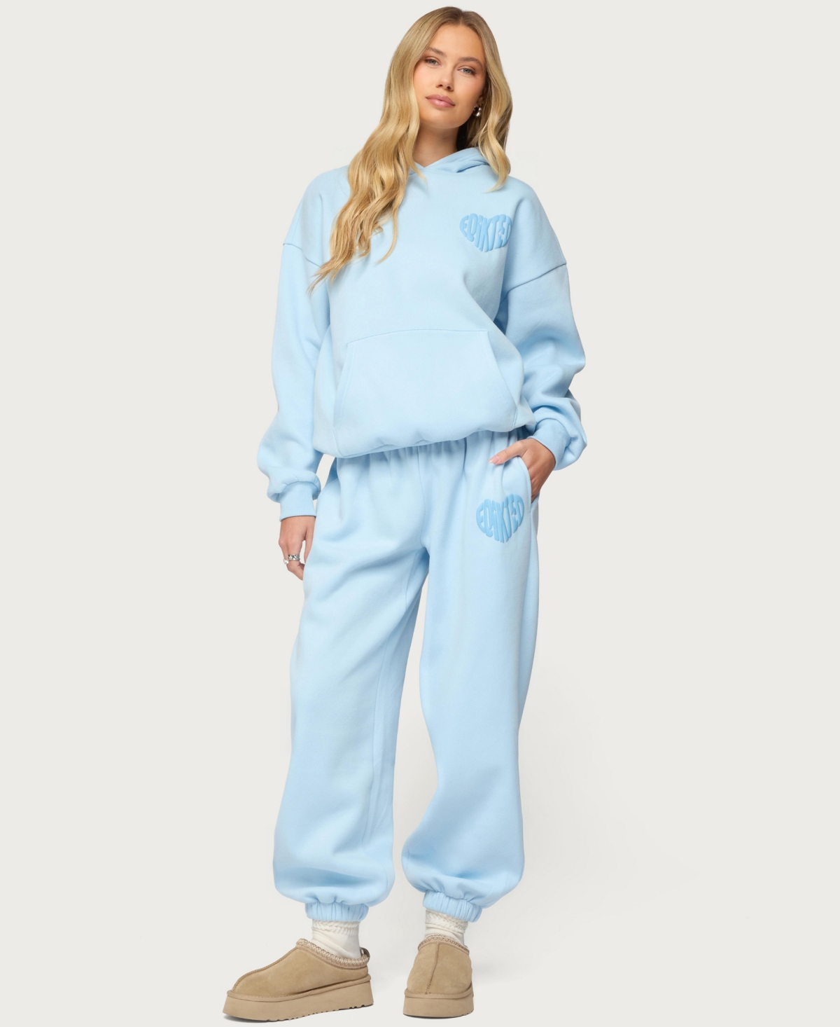 Edikted Womens Major Love Sweatpants