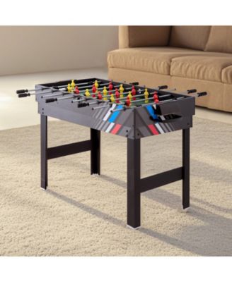 4-in-1 Combo Game Table, 48" Air Hockey, Pool, Foosball and Ping Pong Multi-Game Table for Family Game Rooms