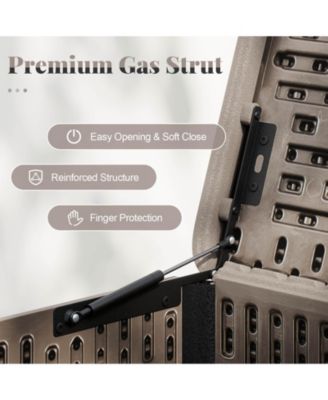 Storage Box with Lockable Design & Gas Strut Handle 2 Person Bench Garden Organizer