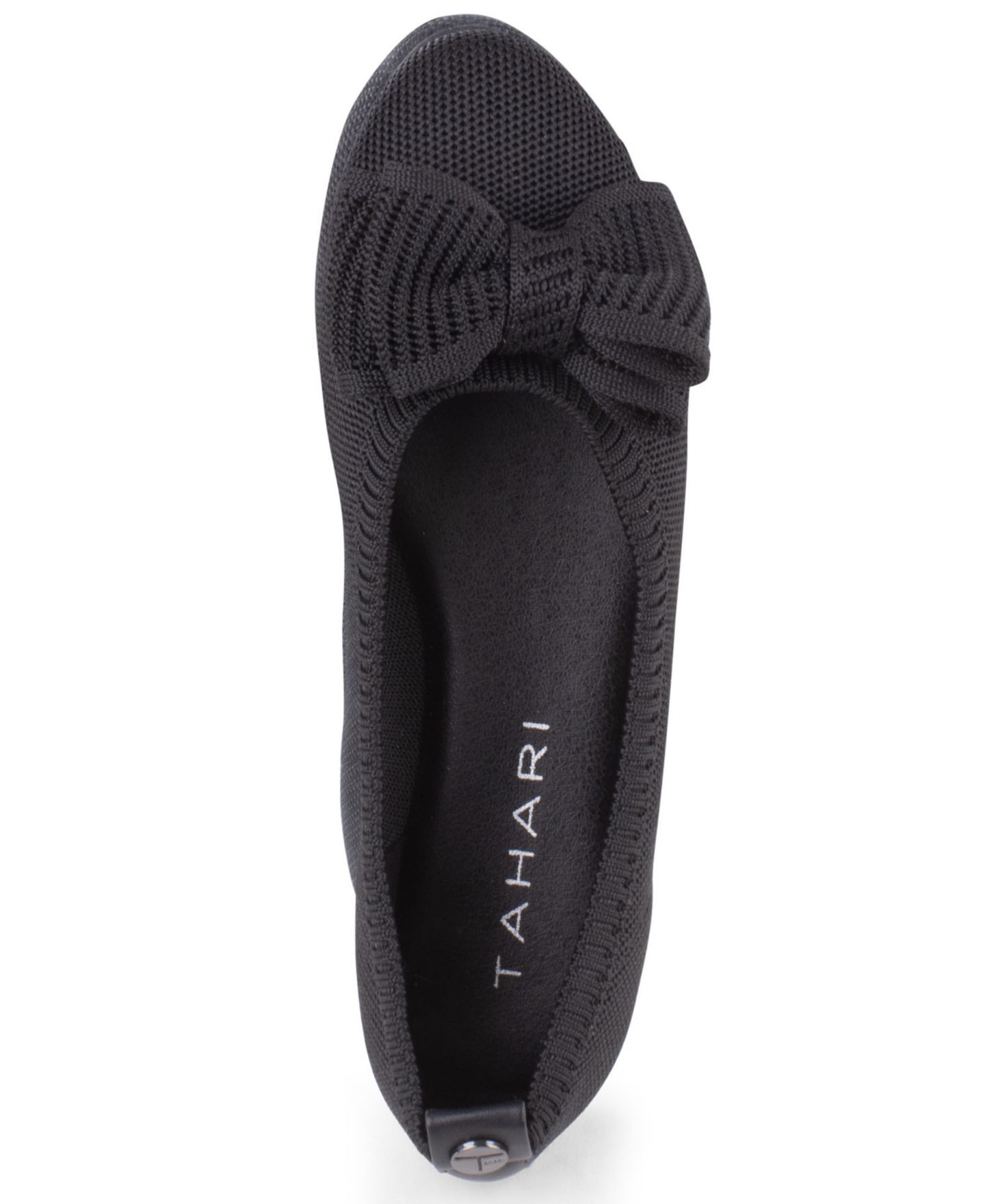 Женские балетки Tahari Sorrento Slip-On Ballet Flats, цвет: Чёрный — фото 4