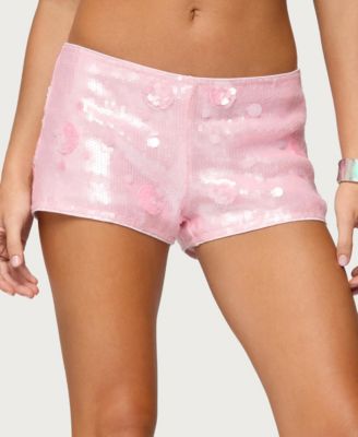 Women's Lizzie Flower Sequin Micro Shorts