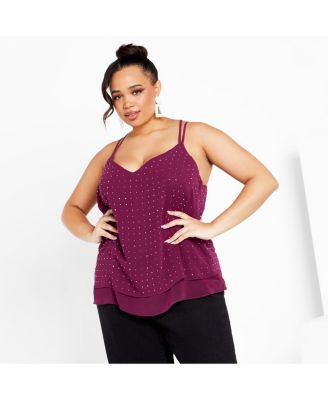 Plus Size Strappy Nail Top