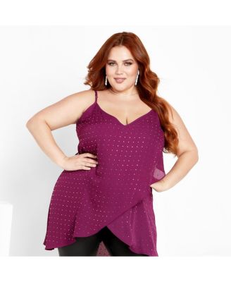 Plus Size Hi Lo Shine Cami