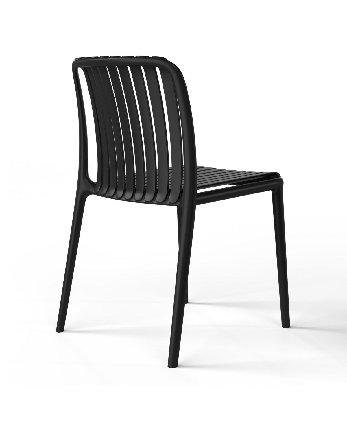 WestinTrends 5-Piece Outdoor Metal Dining Table Set And Stackable Resin Patio Chairs