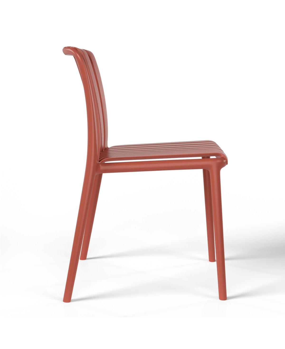 WestinTrends 5-Piece Outdoor Metal Dining Table Set And Stackable Resin Patio Chairs