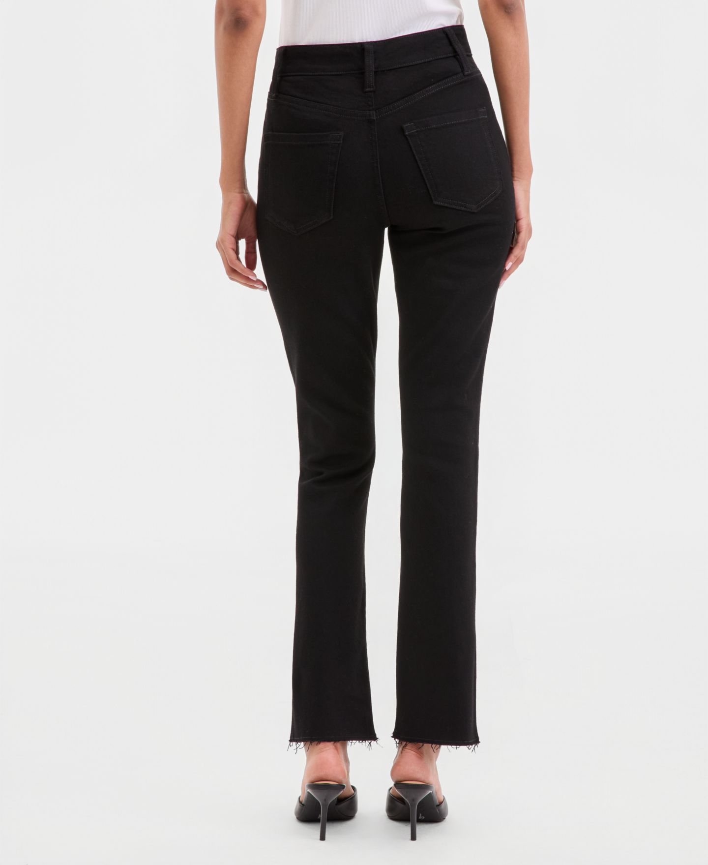 Женские джинсы I.N.C. International Concepts High-Rise Mini Bootcut, цвет: Глубокий чёрный — фото 2