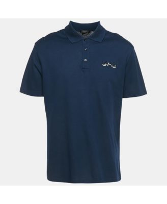 Men's Logo Embroidered Cotton Taylor Fit Polo T-Shirt