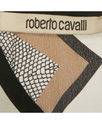 Women's Printed Silk Short Sleeve Top