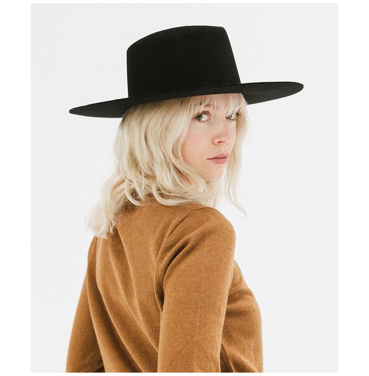 Dakota Wide Brim Felt Hat with Triangle Crown for Stylish Protection